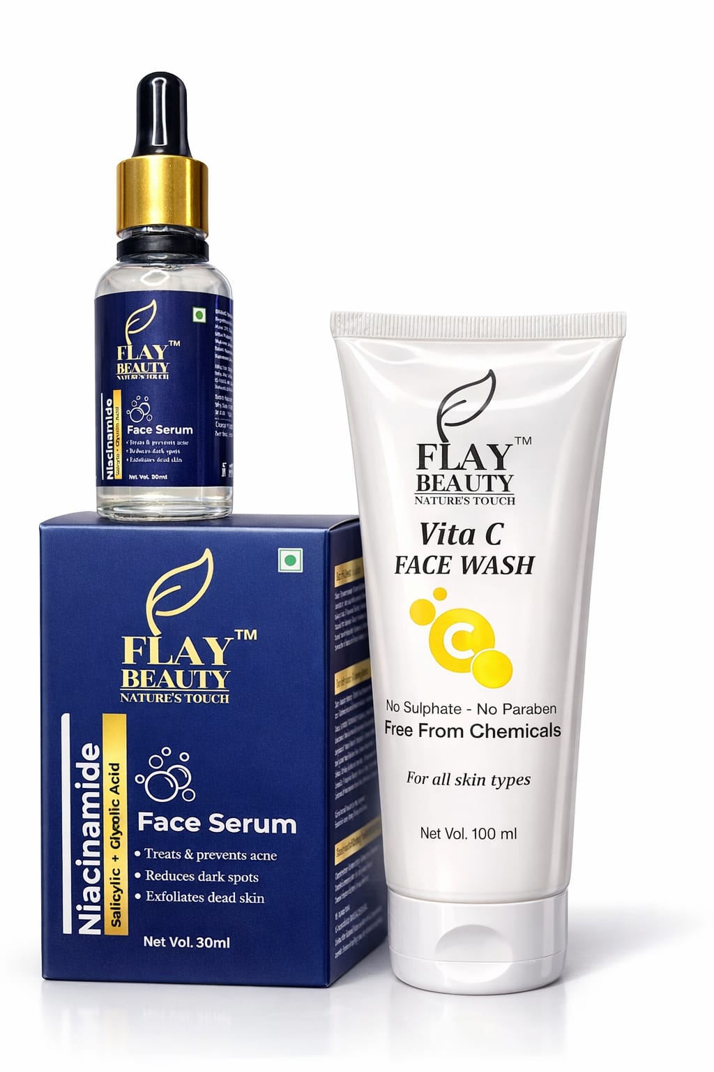Vitamin C Facewash +Niacinamide Serum Combo