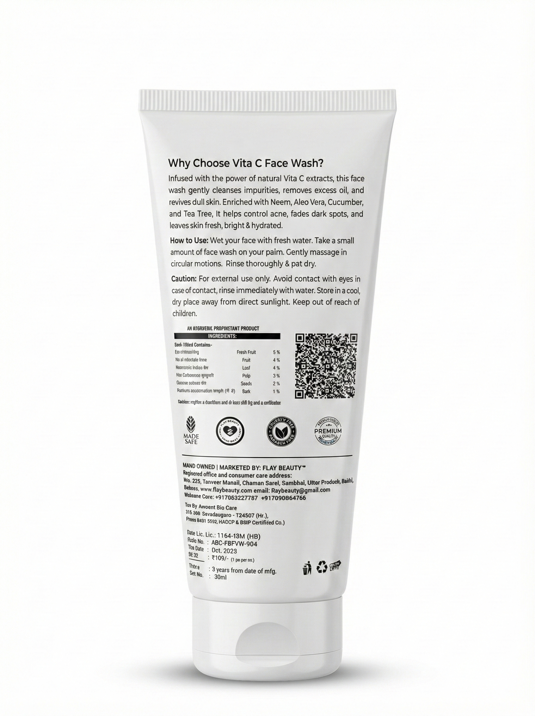 Vitamin C Facewash +Niacinamide Serum Combo